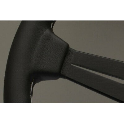 VOLANTE NARDI - Pelle nera e raggi anodizzati neri - Ø 340mm 6061.34.2001-0