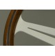 VOLANTE NARDI - legno di mogano razze BIANCHE ANODIZZATE - Ø 360mm 5061.36.1000 