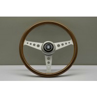 VOLANTE NARDI - mogano razze BIANCHE SATINATE PIATTE 5061.36.6300 - Ø 360mm