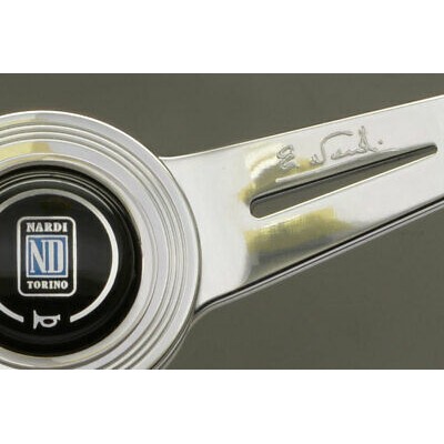 VOLANTE NARDI - mogano razze lucide anello in alluminio - Ø 330mm 5061.33.3000-1